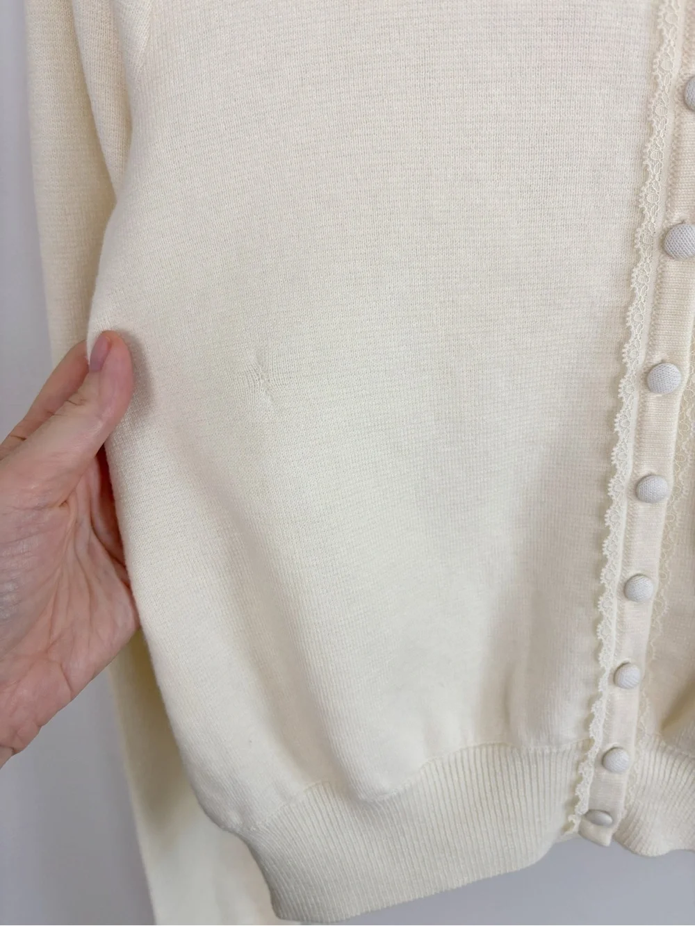 With Jean Poppy Top in Cream Size XXS